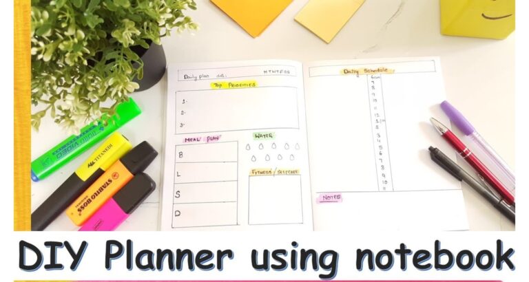 How to Make a DIY Planner