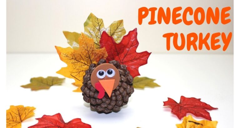 How to Make a Pinecone Turkey Craft