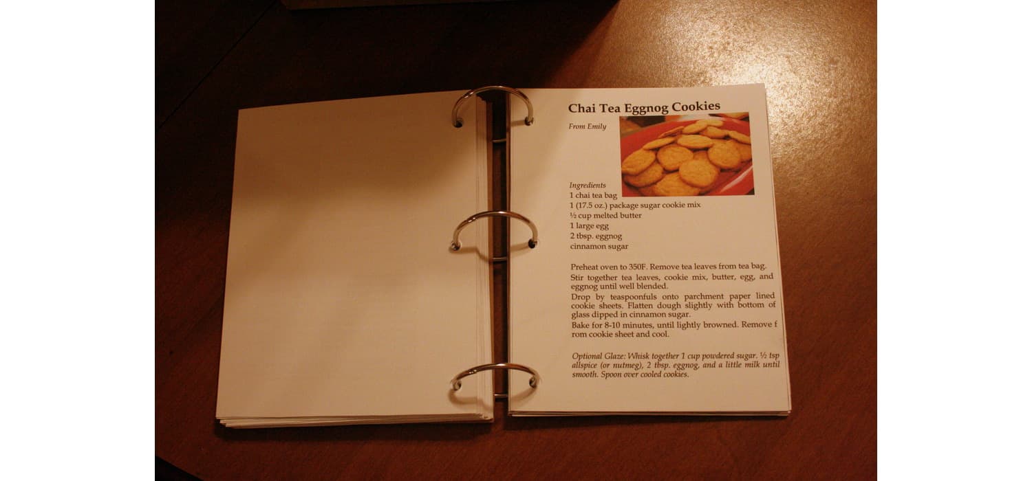 how to make a recipe book diy 