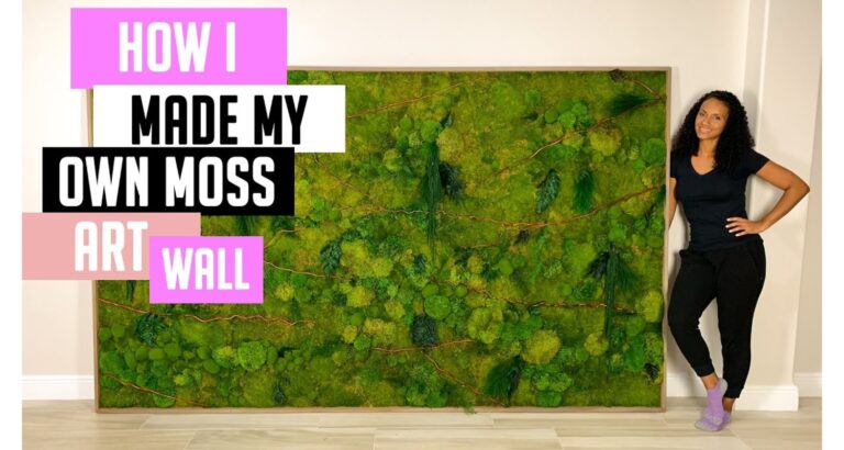 How to Make a Moss Wall Art
