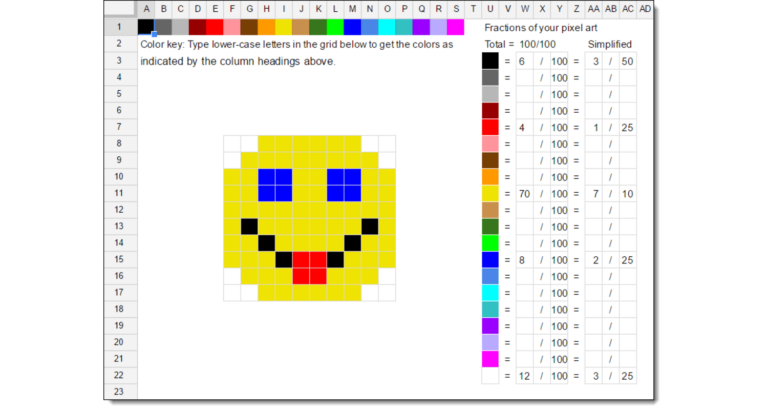 How to Make a Pixel Art in Google Sheets